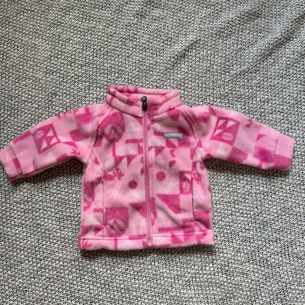 NWT Columbia Benton II Pink Patterned Fleece